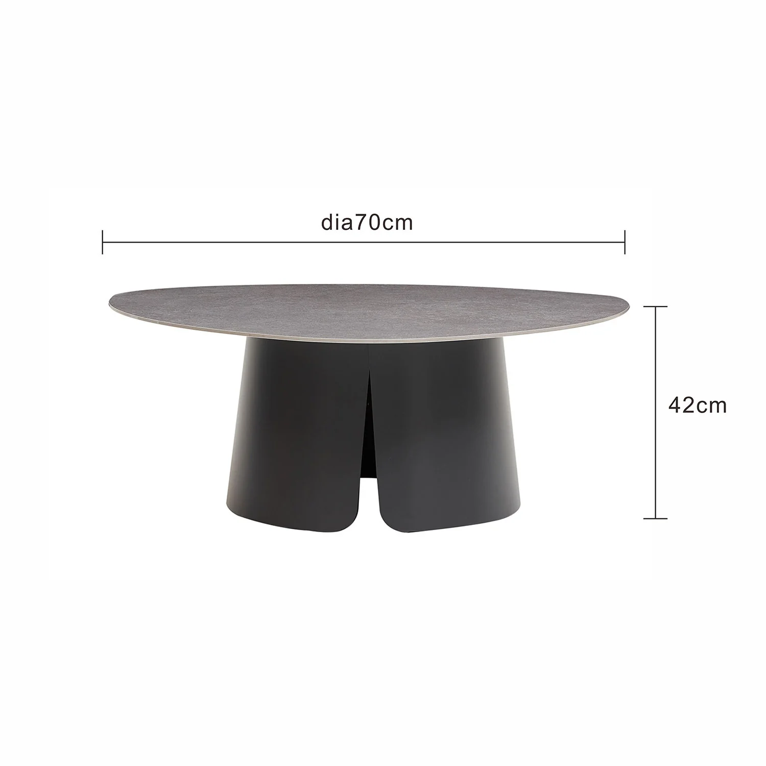 Aberdeen Aluminium Outdoor Coffee Table 70 CM - Image 4