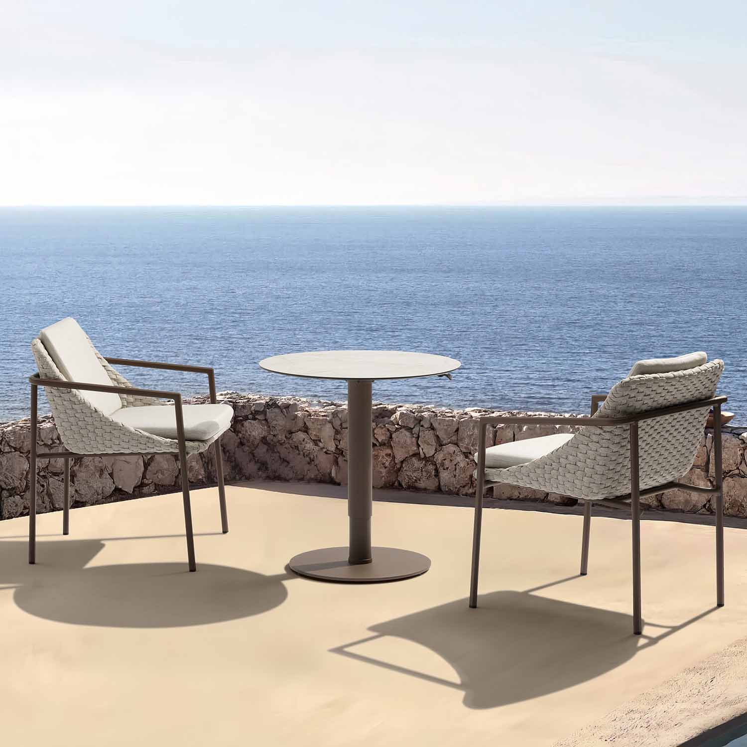 Adeline Aluminium Outdoor Round Pop up Table - Image 7