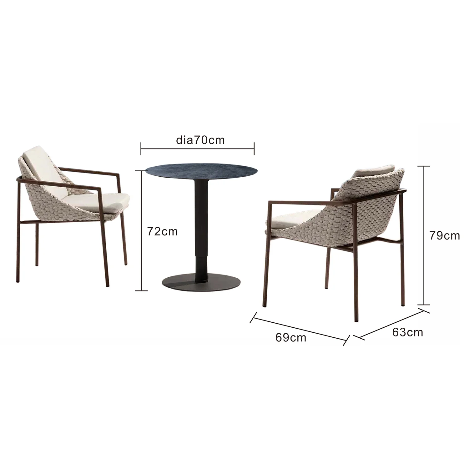 Adeline Outdoor Balcony Setting - Image 8