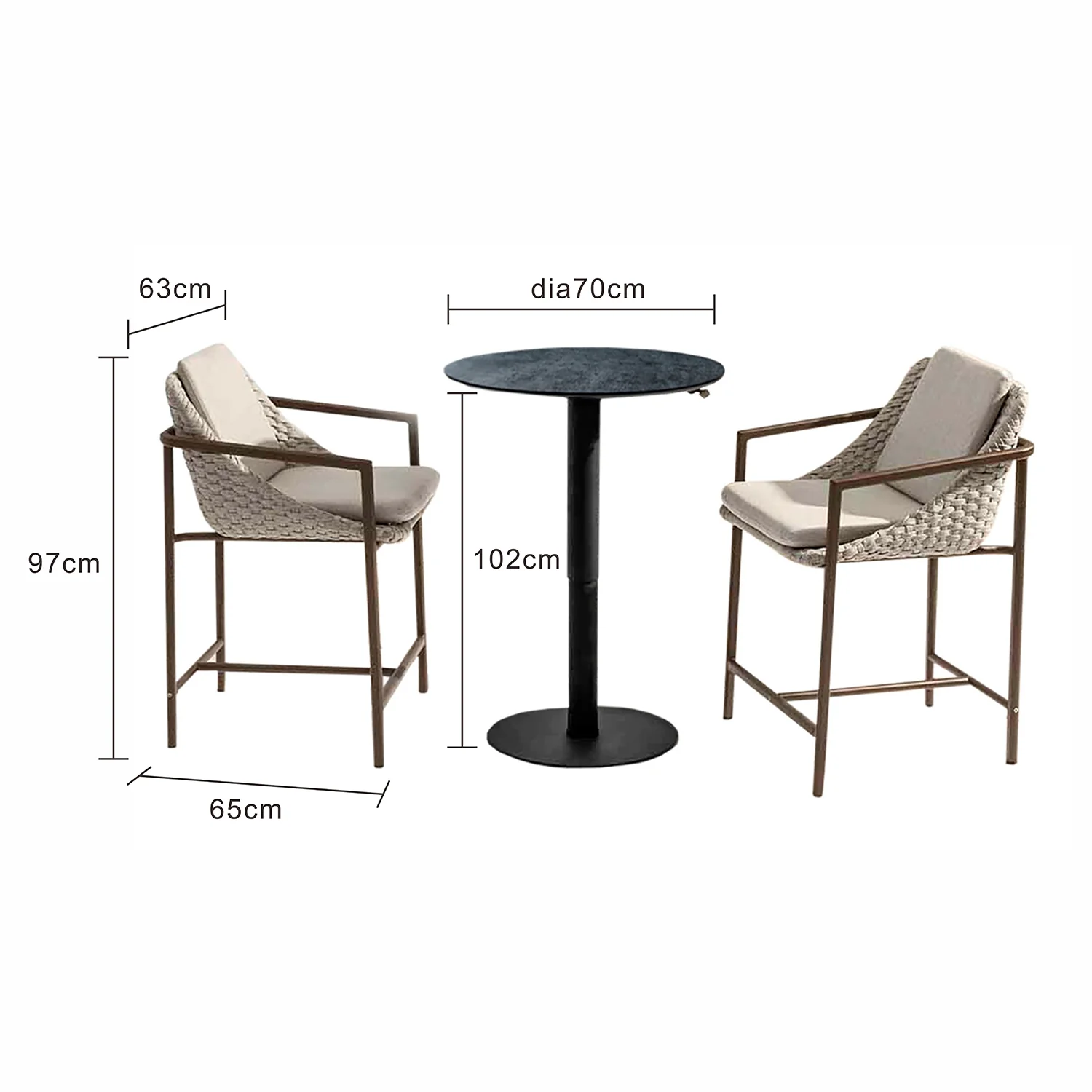Adeline Outdoor Bar Setting - Image 6