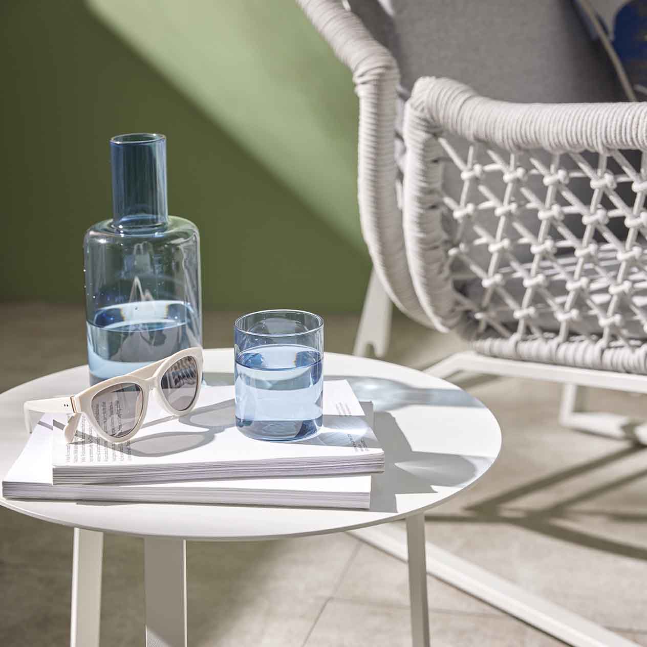 Apollo Outdoor Aluminium Round Side Table 57 cm - Image 3