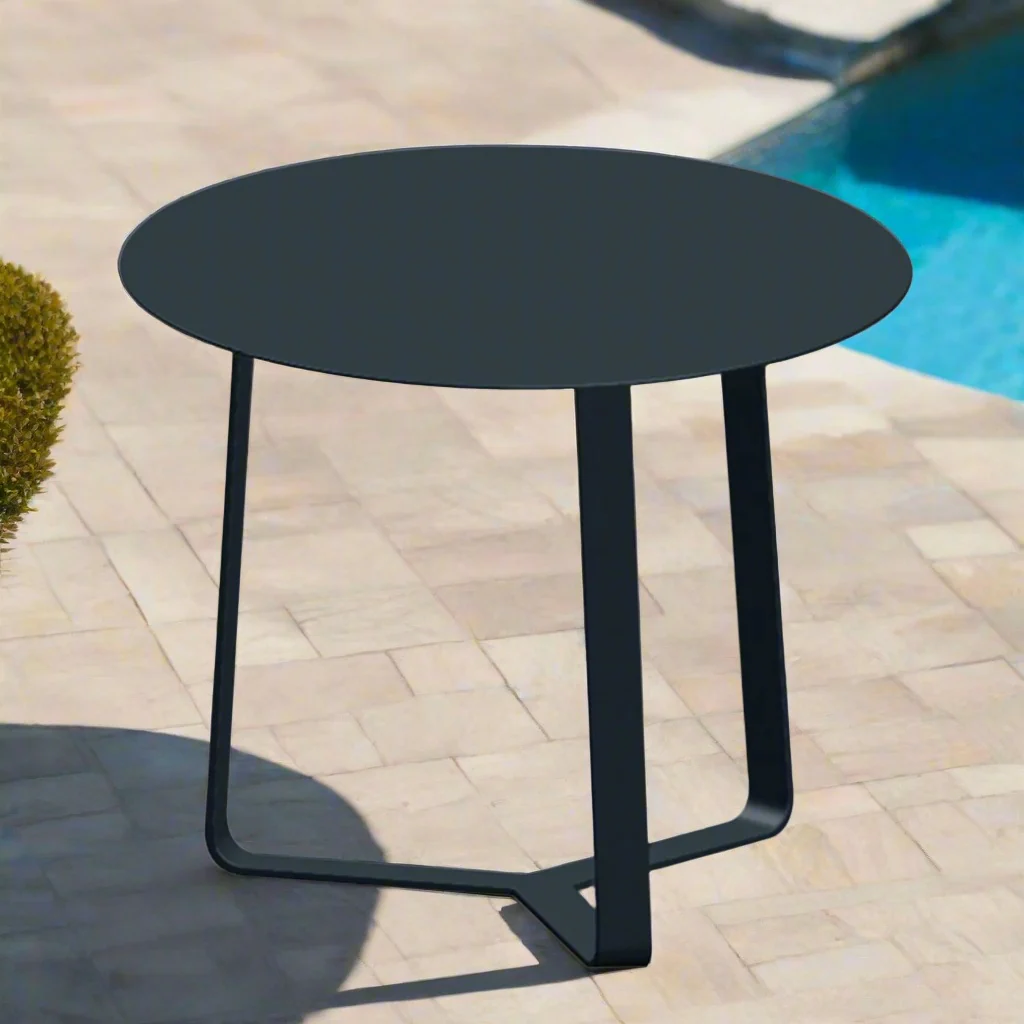 Apollo Outdoor Aluminium Round Side Table 57 cm - Image 7