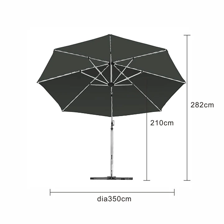 Aurora V.2 Outdoor Cantilever Octagonal Umbrella 350 cm - Image 5