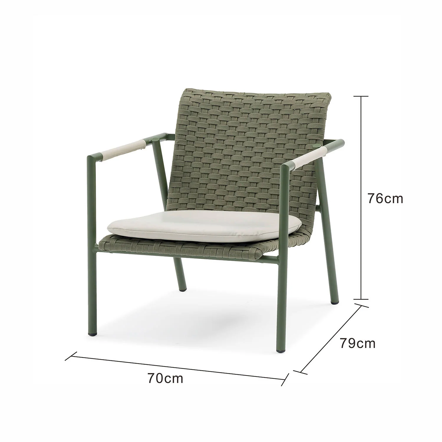 Billings Aluminium Outdoor Relaxing Chair - Image 6