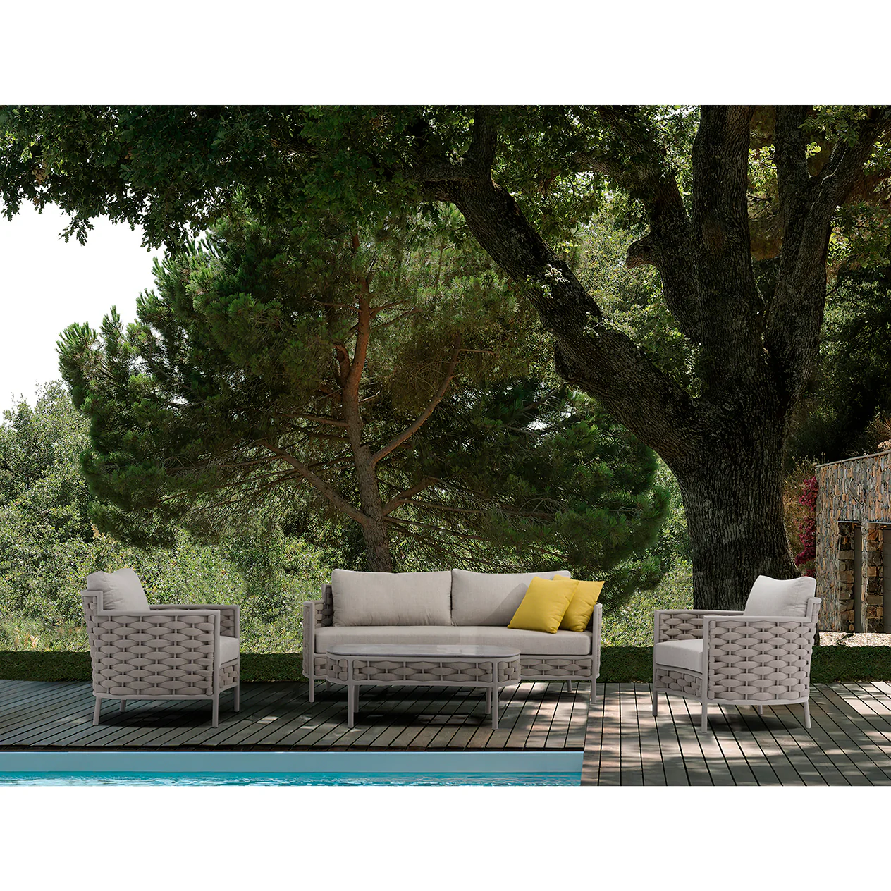 Boston Outdoor Rope Armchair - Image 6