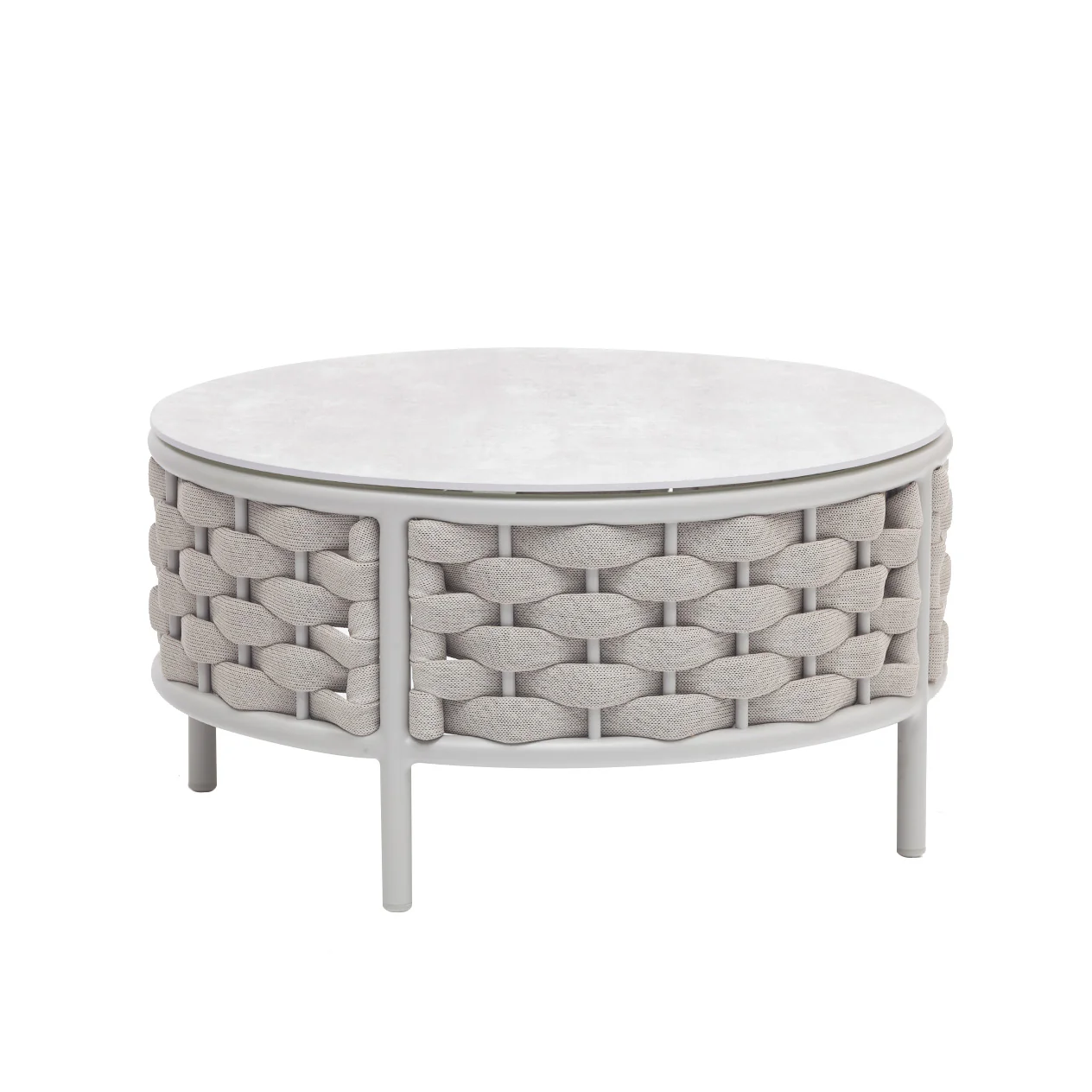 Boston Outdoor Rope Round Coffee Table 81 cm