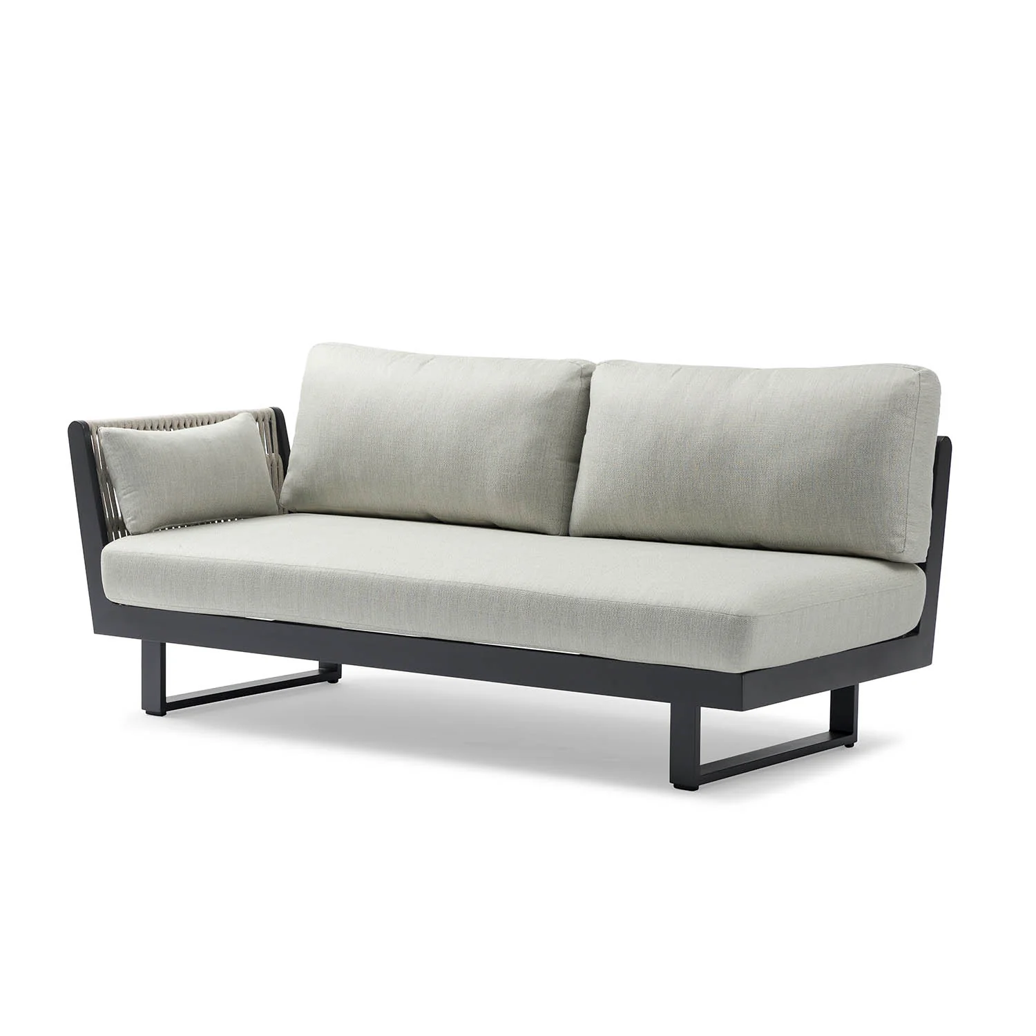 Breeze Rope Outdoor 2 Seater Lounge With Right Arm