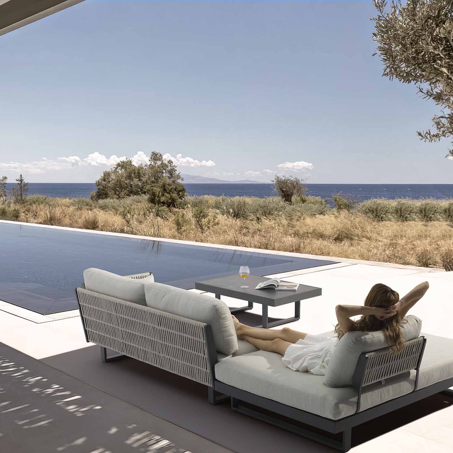 Breeze Rope Outdoor Corner Lounge - Image 2