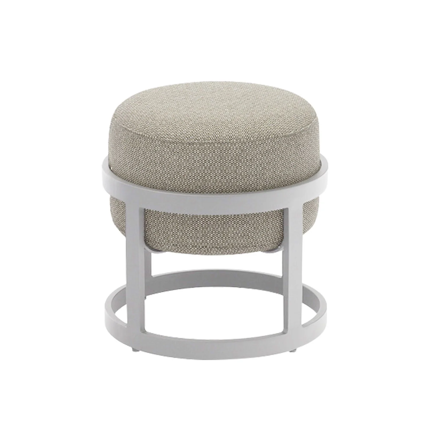 Casper Round Outdoor Aluminium Stool - Image 3