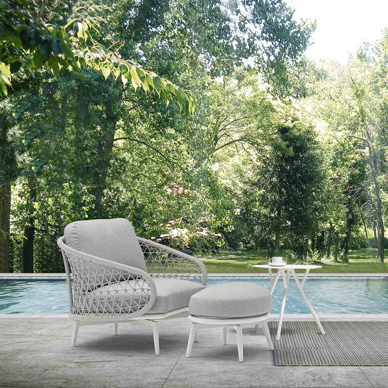 Chelsea Outdoor Rope Armchair - Image 4