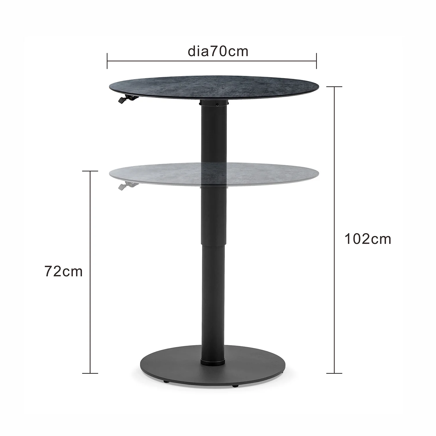 [Clearance] Adeline Aluminium Outdoor Round Pop up Table at Bundall (BDL) QLD Store Only - Image 5