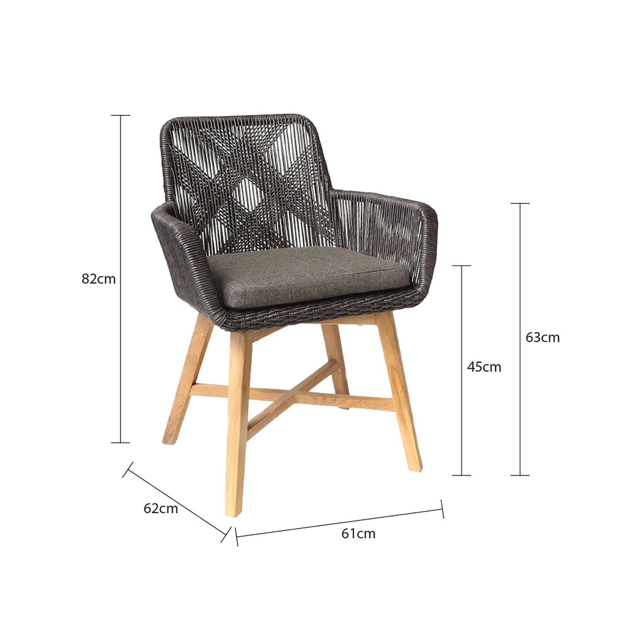 [Clearance] Armenia Outdoor Wicker Dining Chair at Brisbane (BNE) QLD Warehouse Only - Image 9