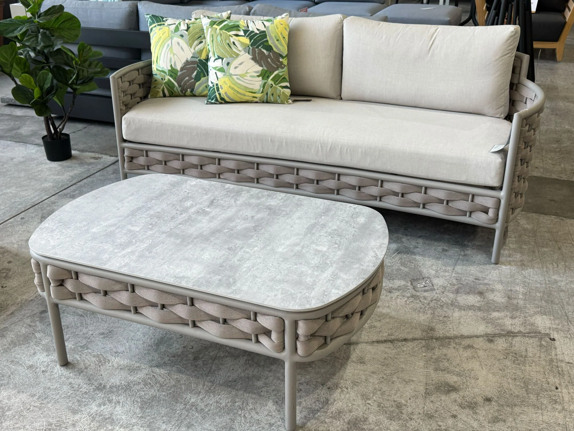 [Clearance] Boston Outdoor Rope Lounge Setting at Moorabbin (MOR) VIC Store Only
