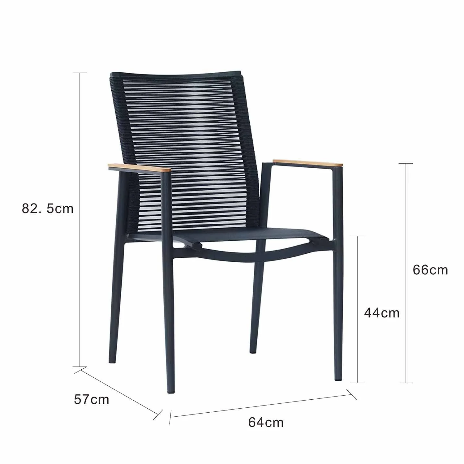[Clearance] Brighton Outdoor Rope Dining Chair at Moorabbin (MOR) VIC Store Only - Image 3