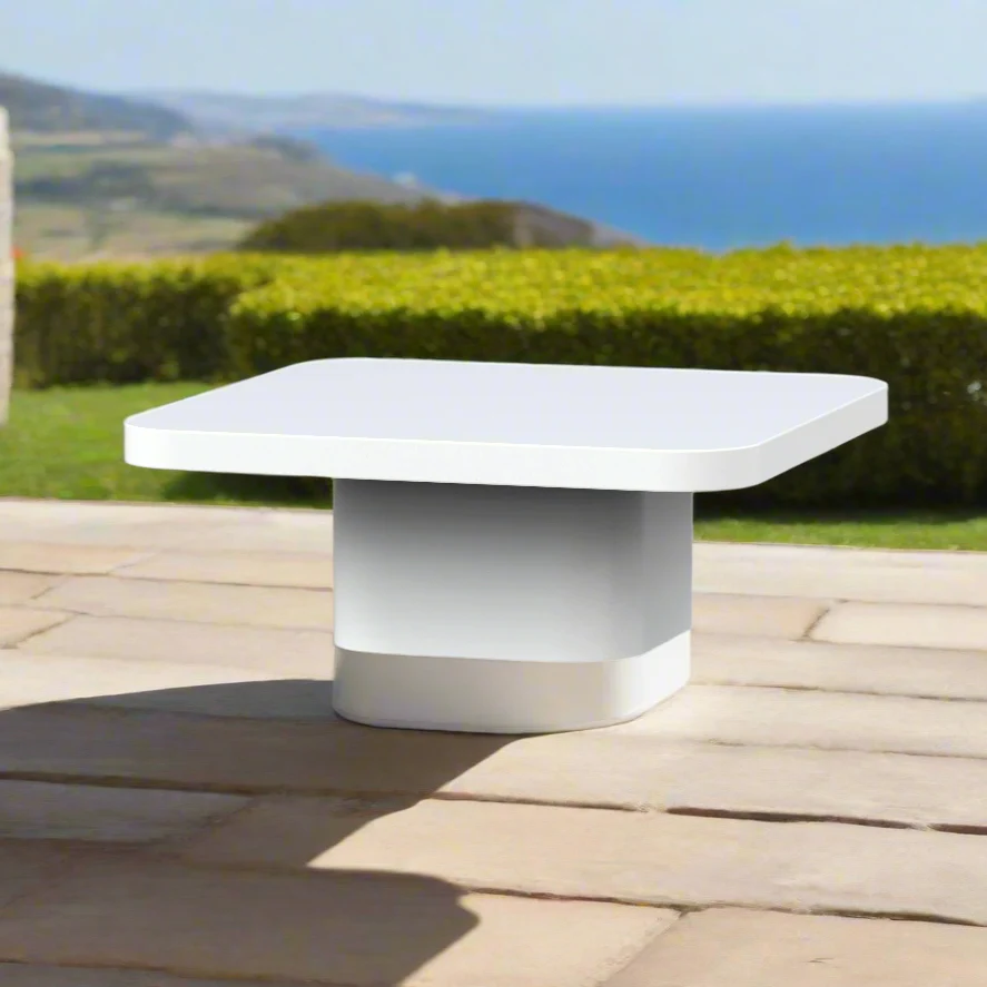 [Clearance] Carlisle Outdoor Concrete Square Coffee Table 80 cm at Pymble (PYM) NSW Store Only - Image 2