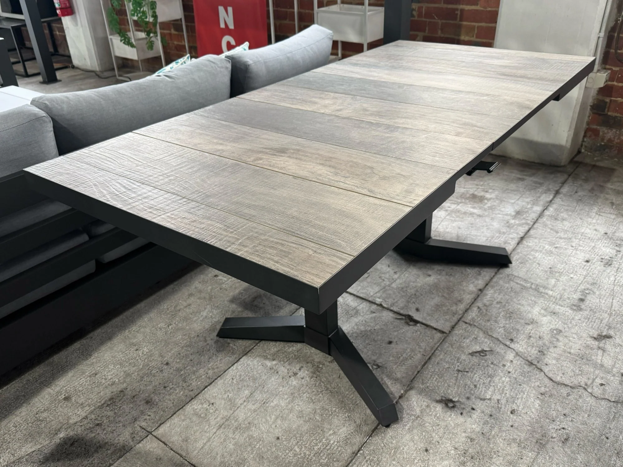 [Clearance] Clifton Outdoor Ceramic Pop Up Extension Coffee Table 140/180 cm at Moorabbin (MOR) VIC Store Only - Image 2