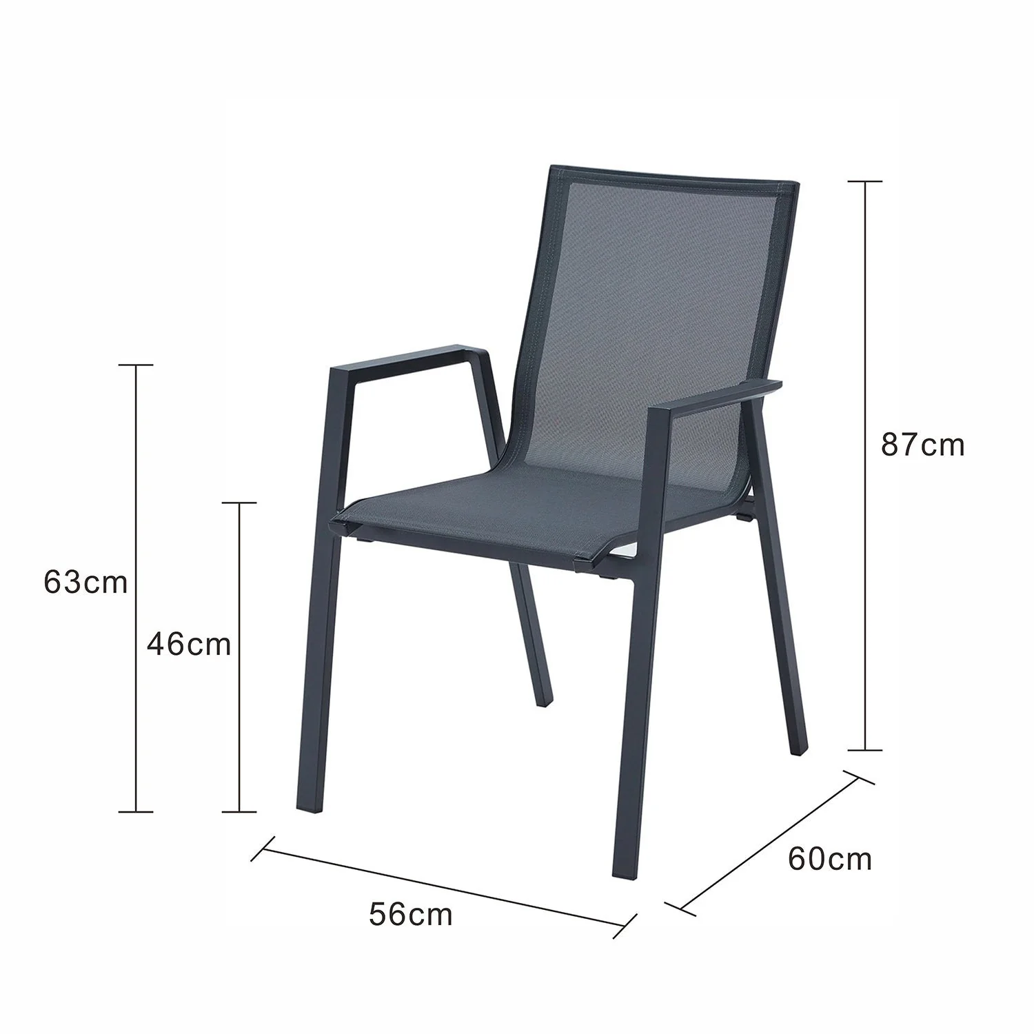 [Clearance] Colac Aluminium Outdoor Dining Chair at Fortitude Valley (FTV) QLD Store Only - Image 6