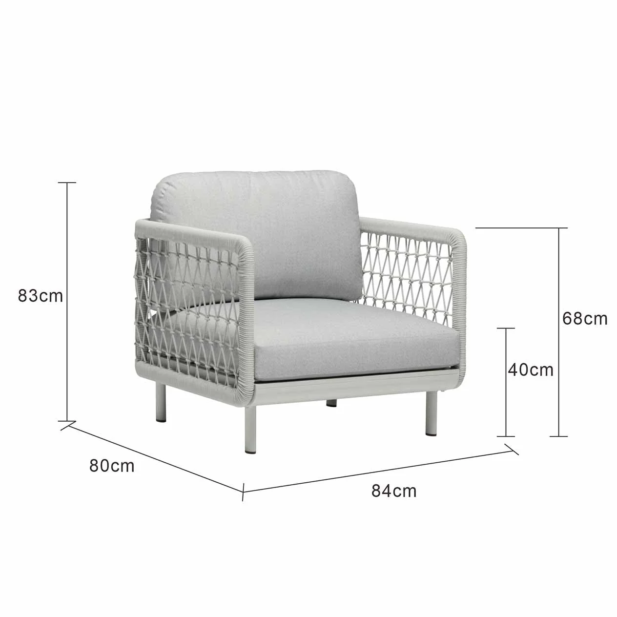[Clearance] Colwood Outdoor Rope Armchair at Fortitude Valley (FTV) QLD Store Only - Image 6