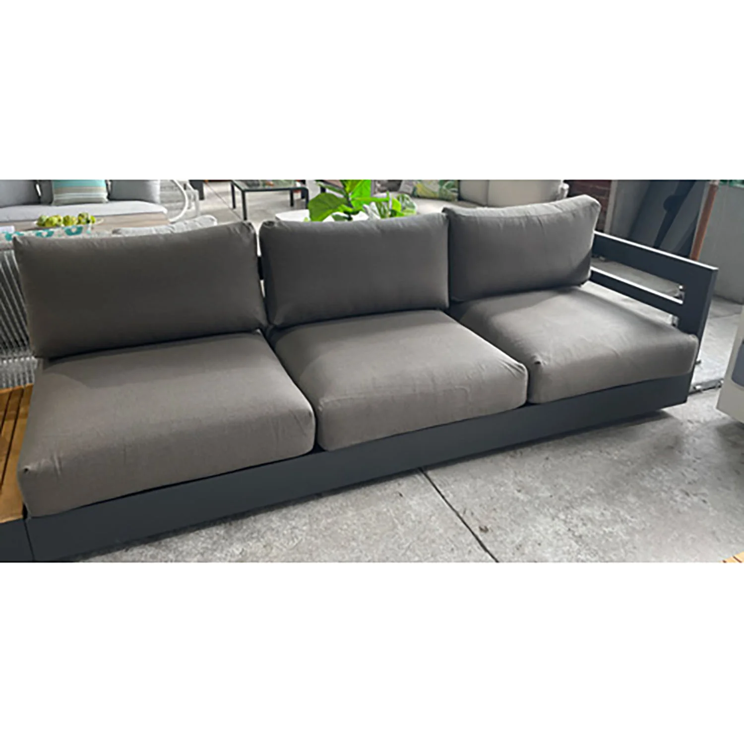 [Clearance] Last One Como 3 Seater Outdoor Aluminium Lounge With Left Arm at Moorabbin (MOR) VIC Store Only