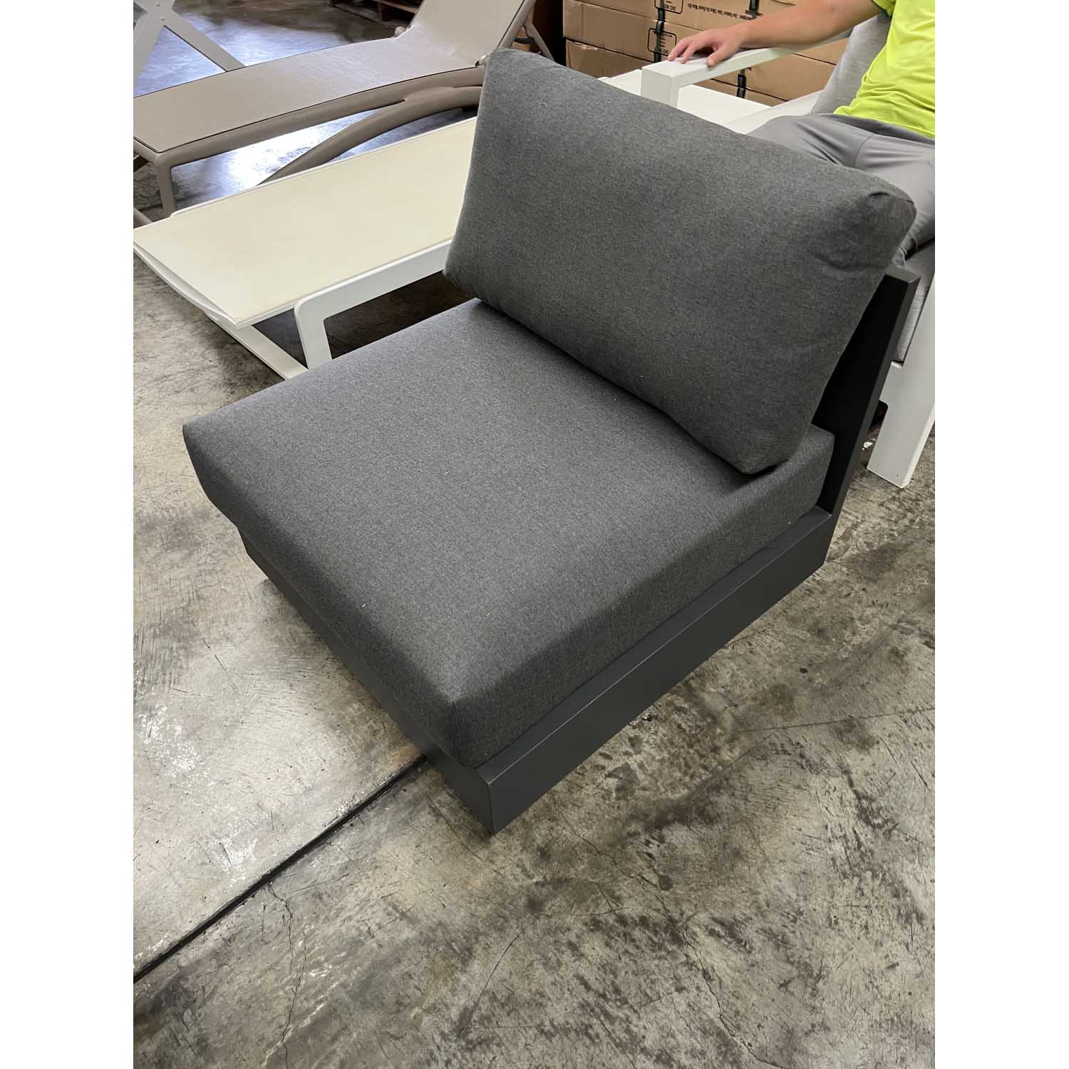 [Clearance] Como Outdoor Aluminium Armless Chair at Brisbane (BNE) QLD Warehouse Only