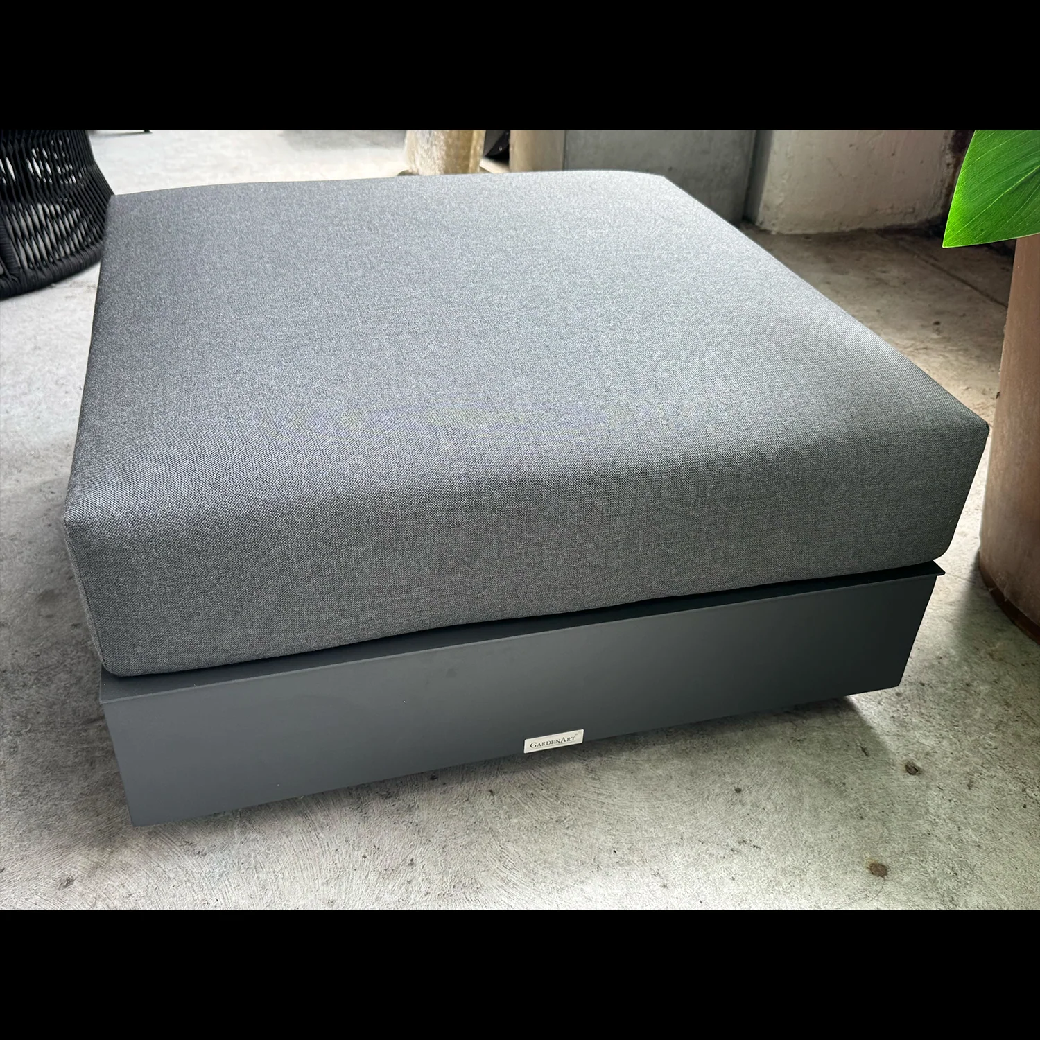 [Clearance] Como Outdoor Aluminium Ottoman at Brisbane (BNE) QLD Warehouse Only