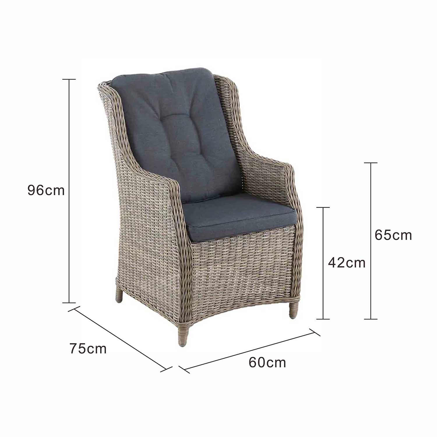 [Clearance] Darwin Outdoor Wicker Dining Chair at Fortitude Valley (FTV) QLD Store Only - Image 10