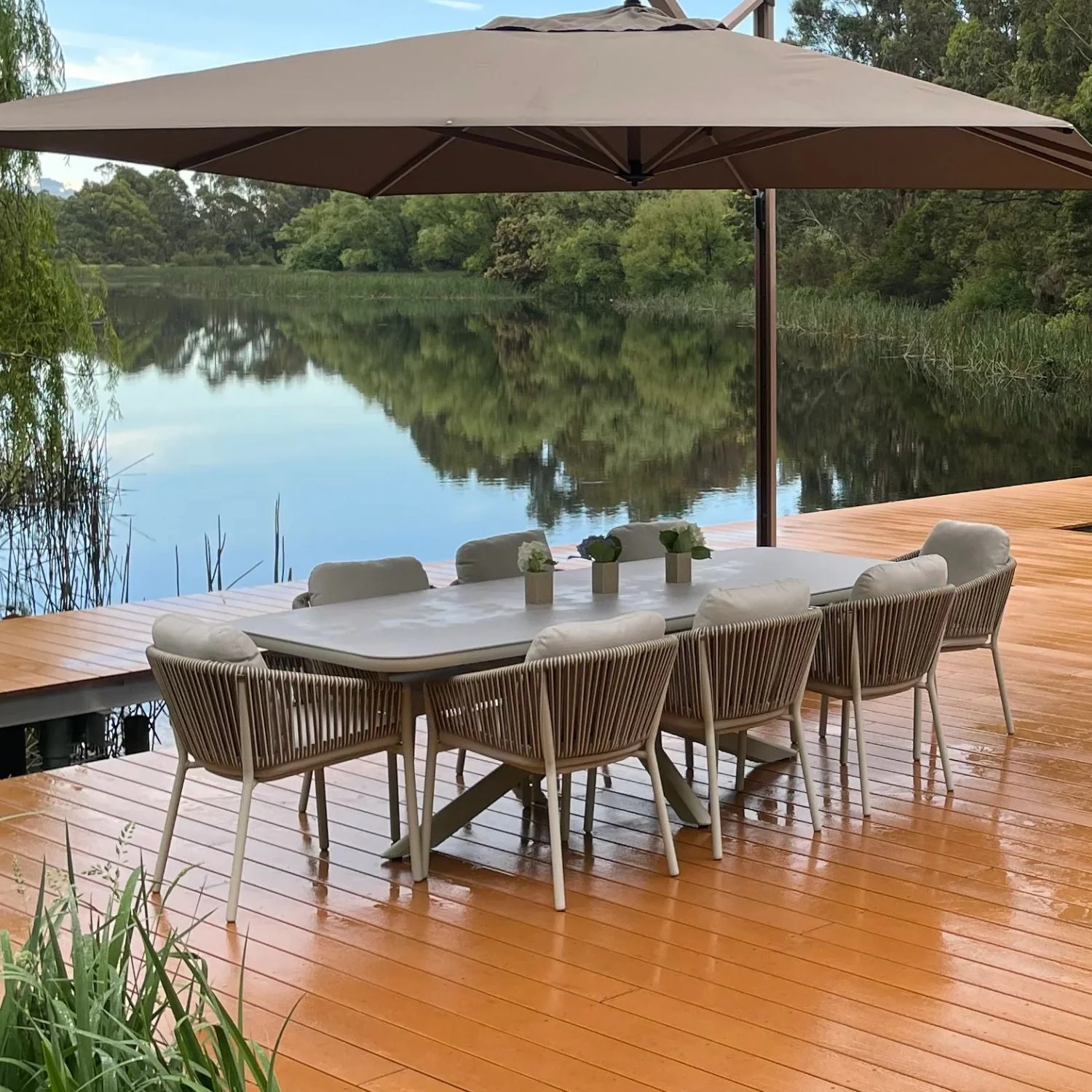 Doncaster Outdoor Wicker Dining Chair - Image 3