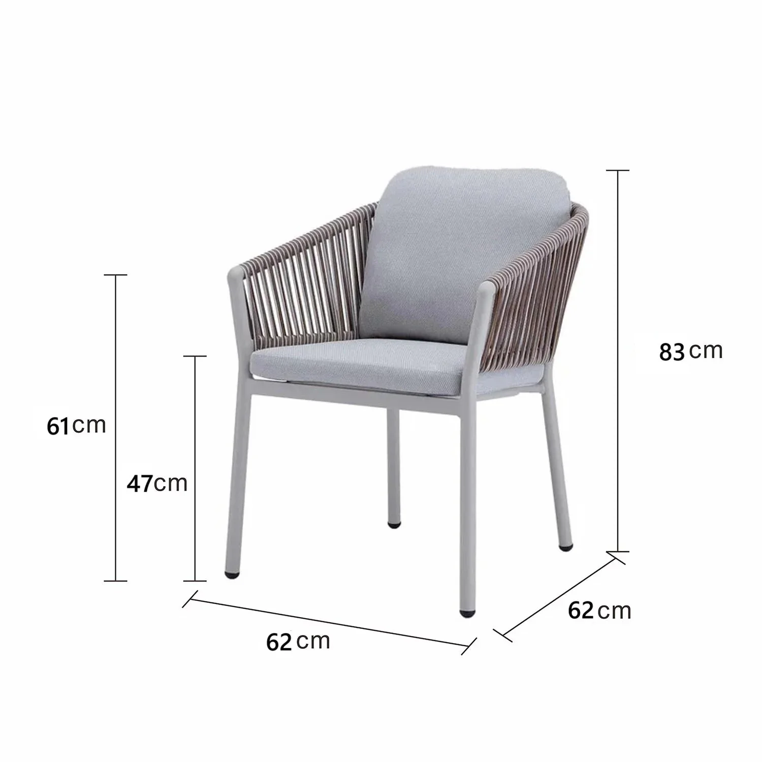 Doncaster Outdoor Wicker Dining Chair - Image 6