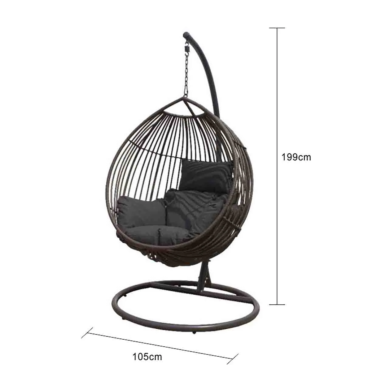 [Clearance] Last One Doney Outdoor Wicker Single Hanging Egg Chair at Condell Park (CON) NSW Only - Image 5