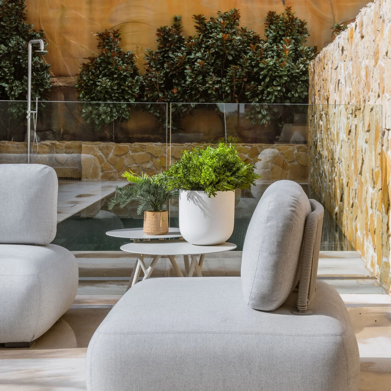 [Clearance] Iowa Outdoor Upholstered Armless Chair at Alexandria (ALX) NSW Store Only - Image 9