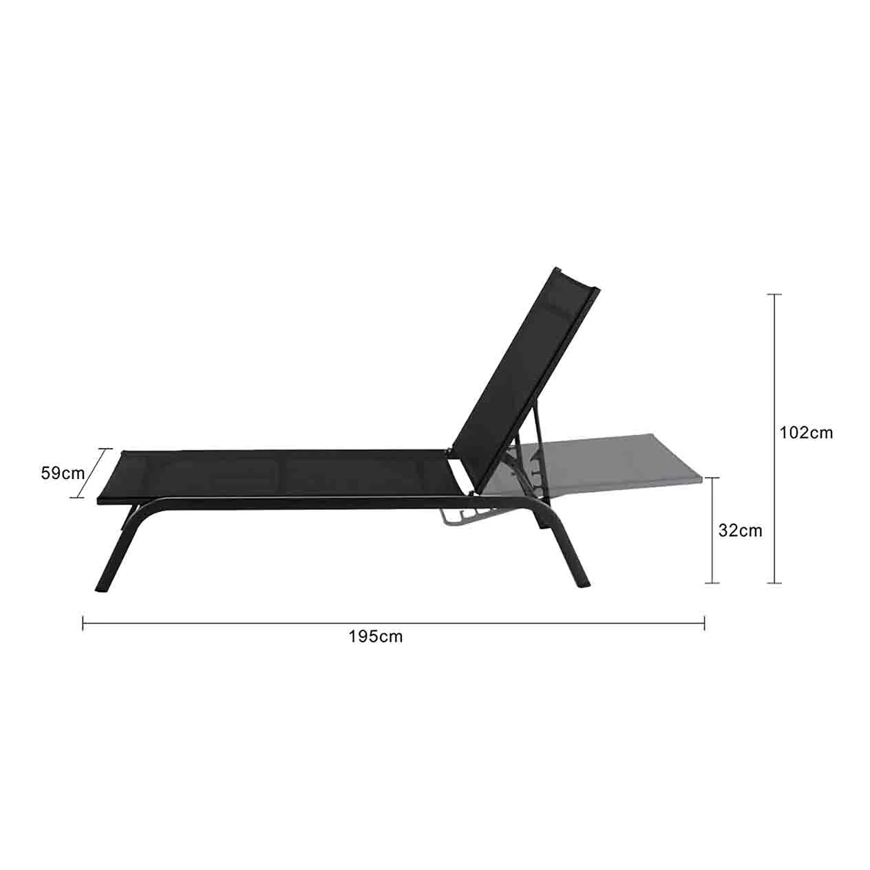[Clearance] June Outdoor Aluminium Sun Lounger at Fortitude Valley (FTV) QLD Store Only - Image 12