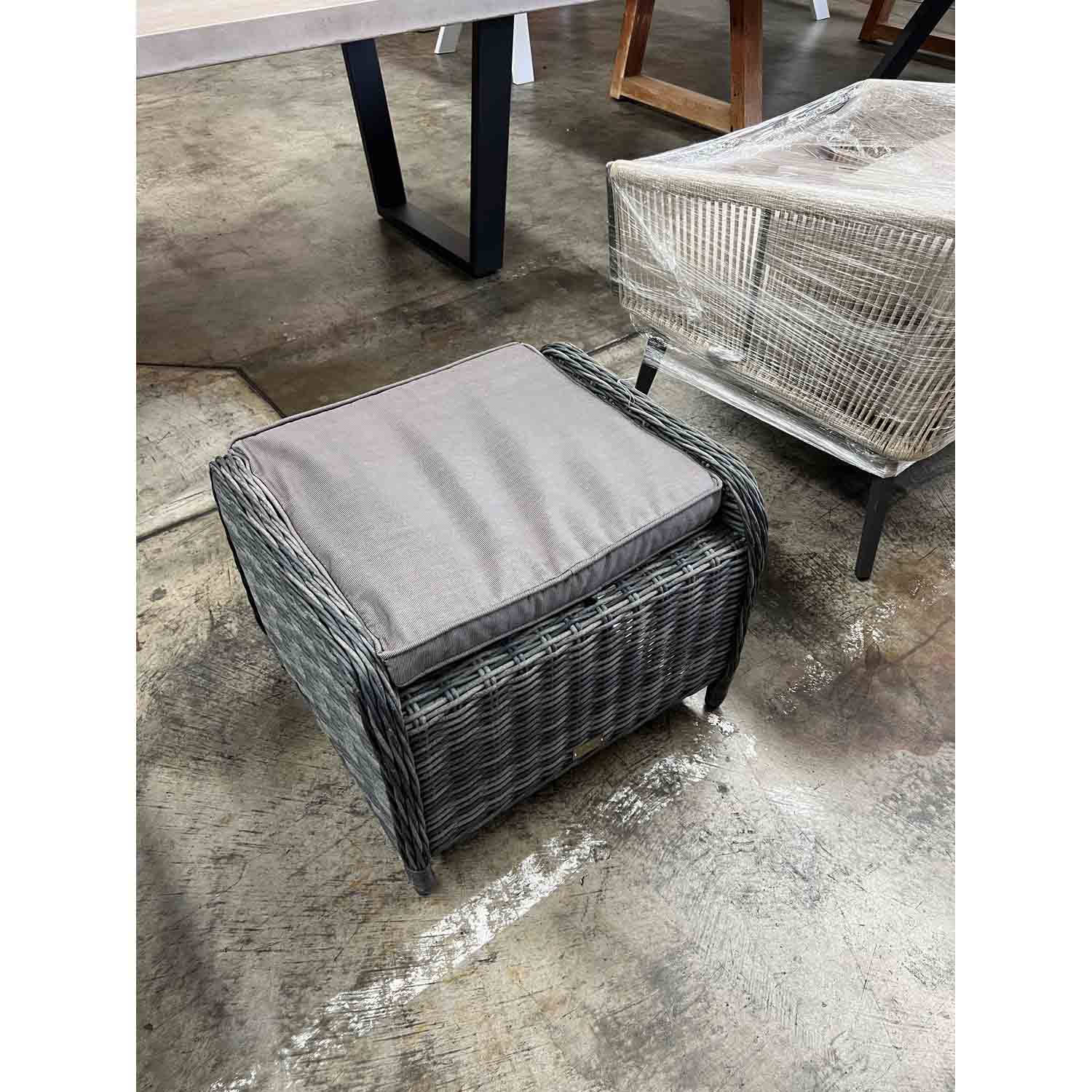 [Clearance] Last One Boise Outdoor Wicker Ottoman at Fortitude Valley (FTV) QLD Store Only - Image 2