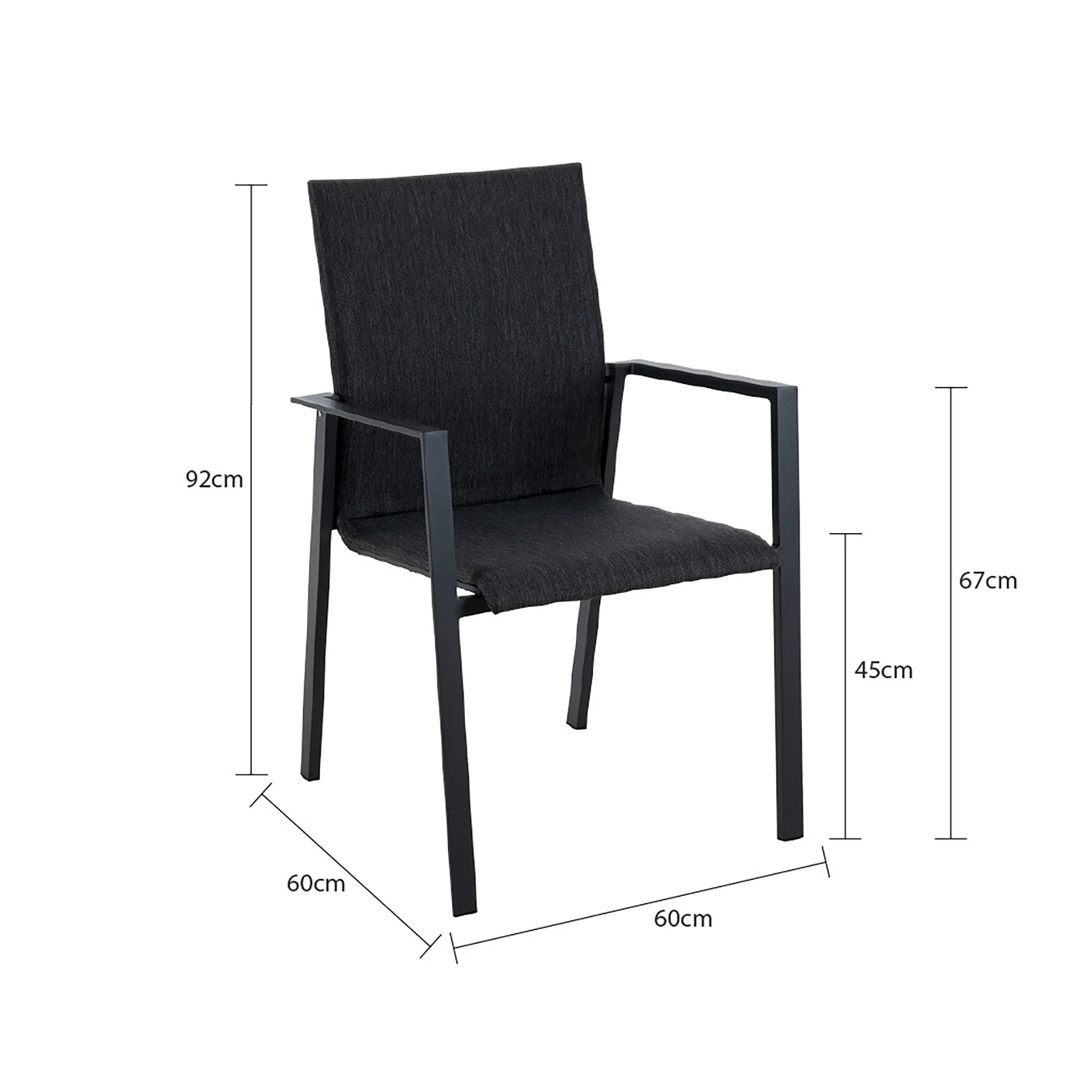 [Clearance] Last One Eden Outdoor Aluminium Dining Chair at Moorabbin (MOR) VIC Store Only - Image 7