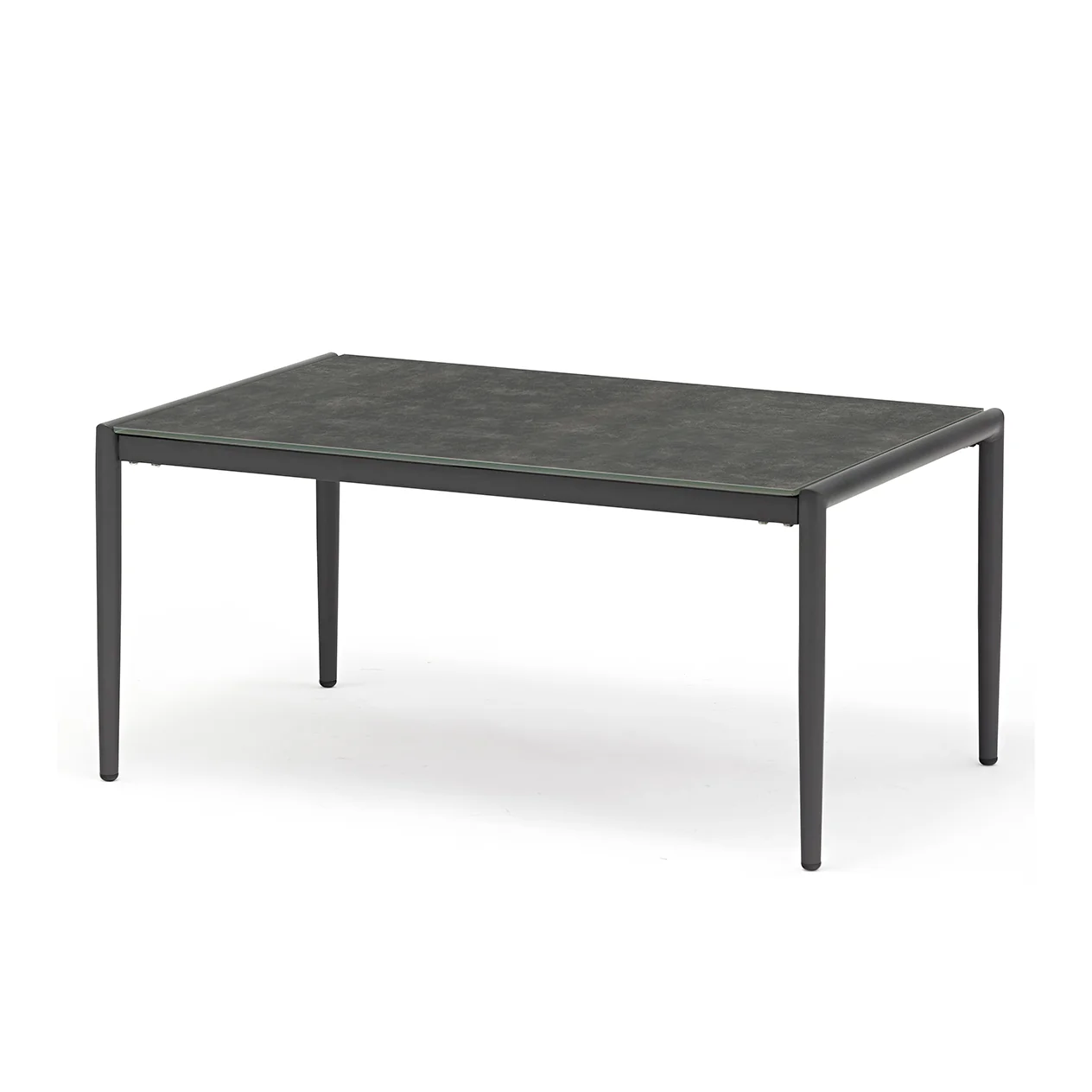 [Clearance] Last One Largo Outdoor Aluminium Coffee Table with Ceramic Glass Top 90 cm at Fortitude Valley (FTV) QLD Store Only