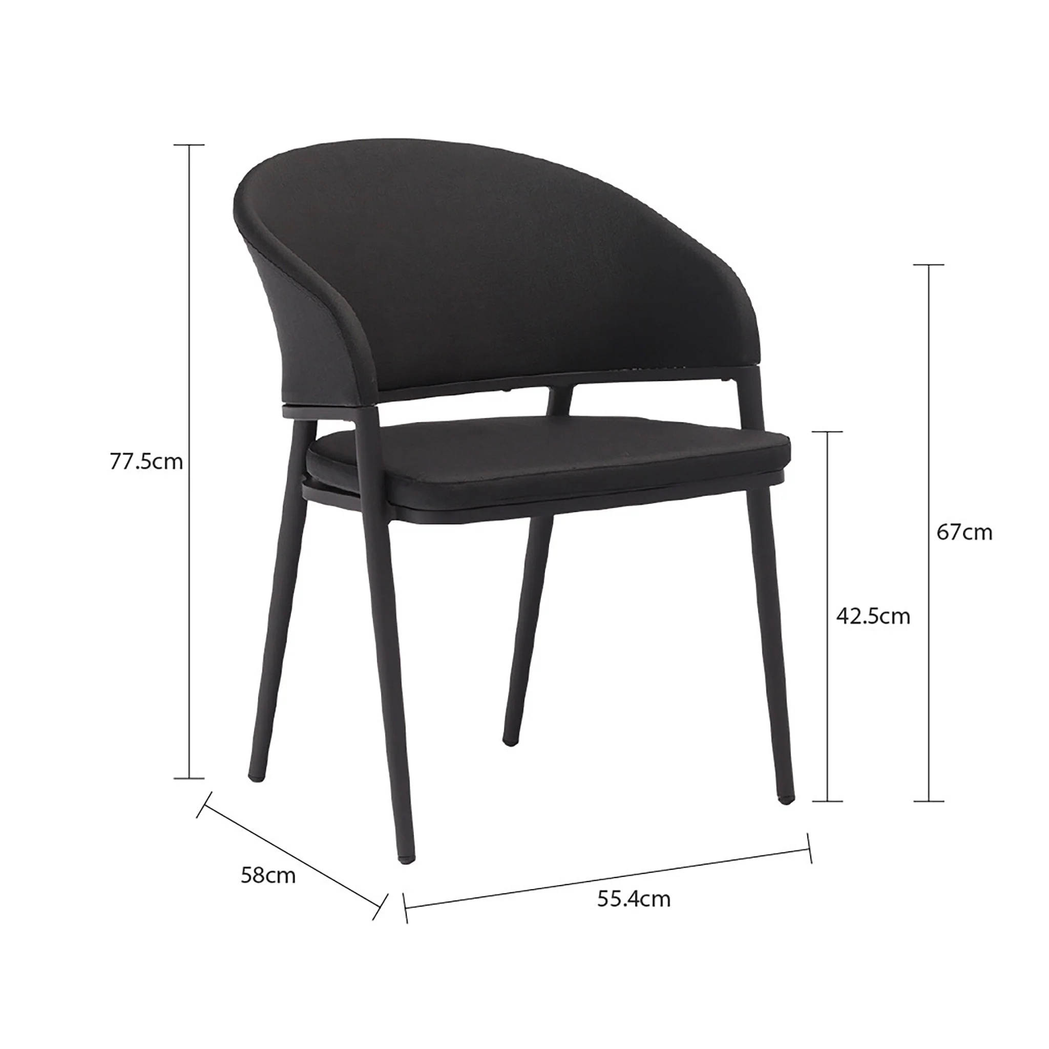[Clearance] Last One Medea Outdoor Aluminium Dining Chair at Moorabbin (MOR) VIC Store Only - Image 10
