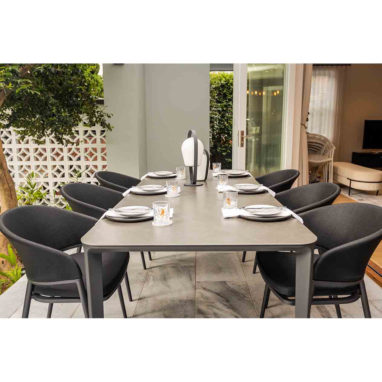[Clearance] Last One Medea Outdoor Aluminium Dining Chair at Moorabbin (MOR) VIC Store Only - Image 2