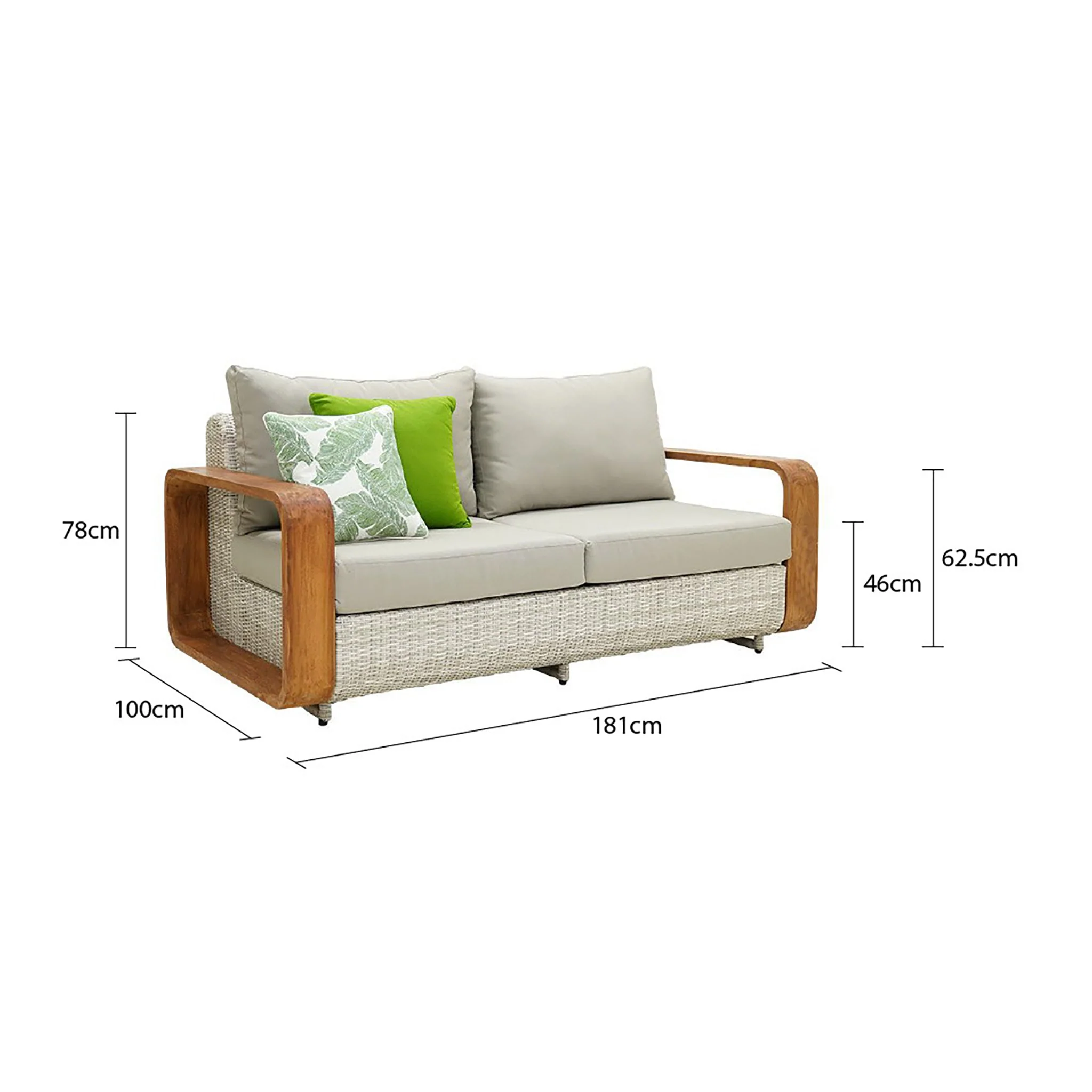 [Clearance] Last One Rossland Outdoor Wicker 2 Seater Sofa at Fortitude Valley (FTV) QLD Store Only - Image 8