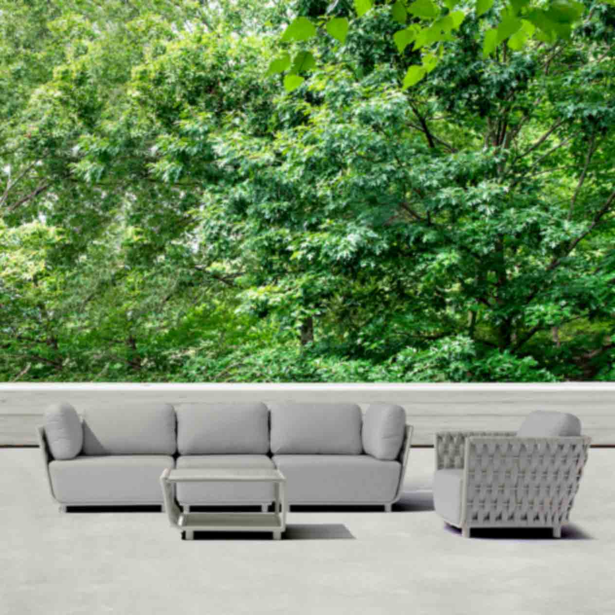 [Clearance] Lawson Outdoor Rope Armless Chair at Pymble (PYM) NSW Store Only - Image 2