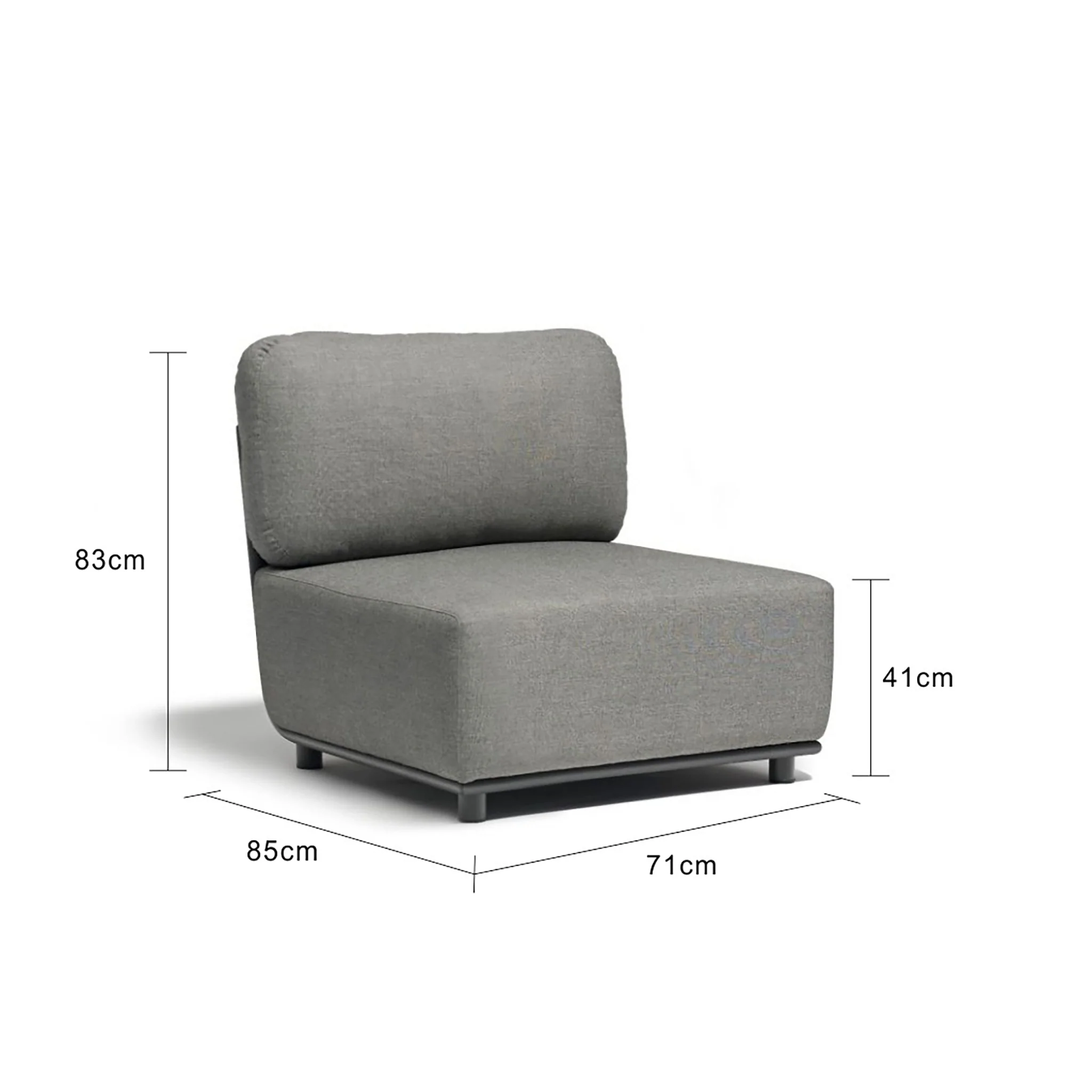 [Clearance] Lawson Outdoor Rope Armless Chair at Pymble (PYM) NSW Store Only - Image 7