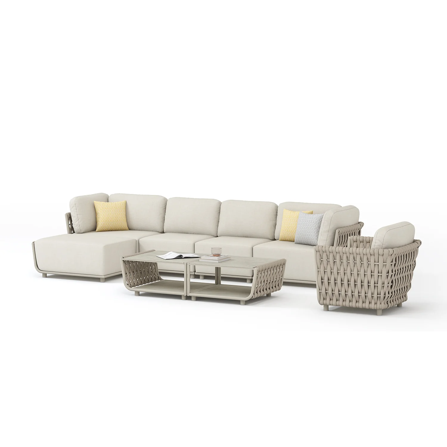 Lawson Outdoor Rope Coffee Table 81 cm - Image 5
