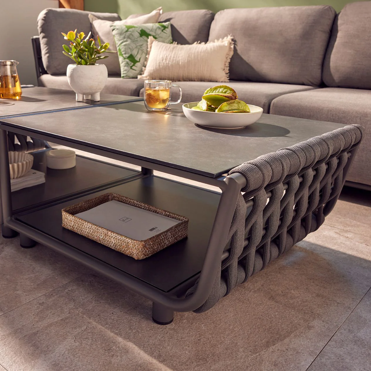 [Clearance] Lawson Outdoor Rope Coffee Table 81 cm at Fortitude Valley (FTV) QLD Store Only - Image 2