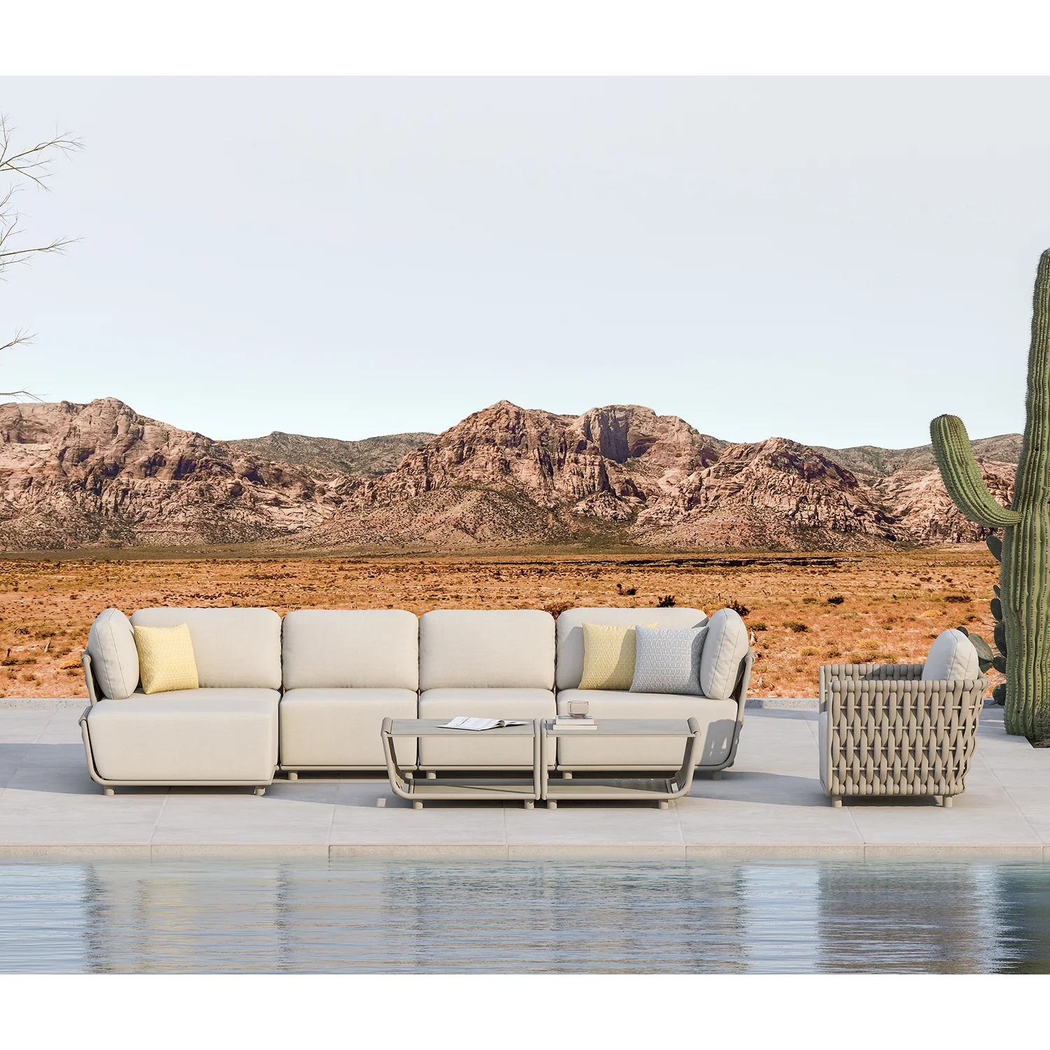 Lawson Outdoor Rope Coffee Table 81 cm - Image 9