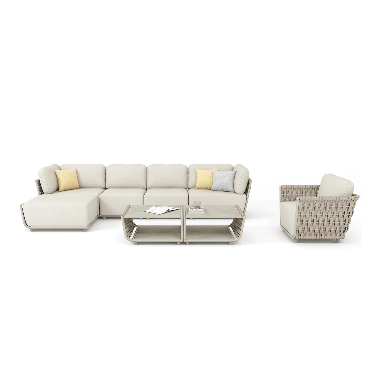 Lawson Outdoor Rope Coffee Table 81 cm - Image 6