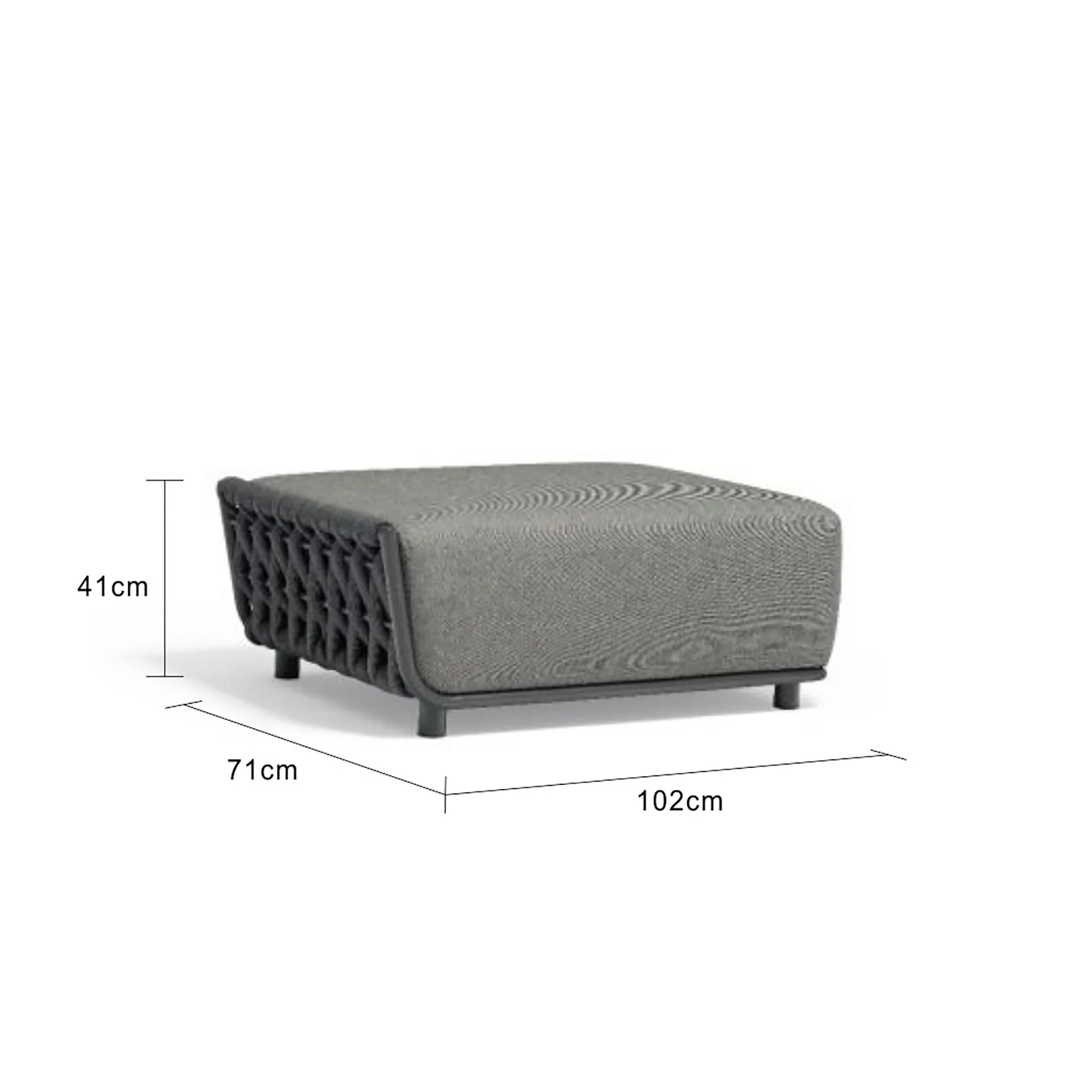 [Clearance] Lawson Outdoor Rope Ottoman at Pymble (PYM) NSW Store Only - Image 8