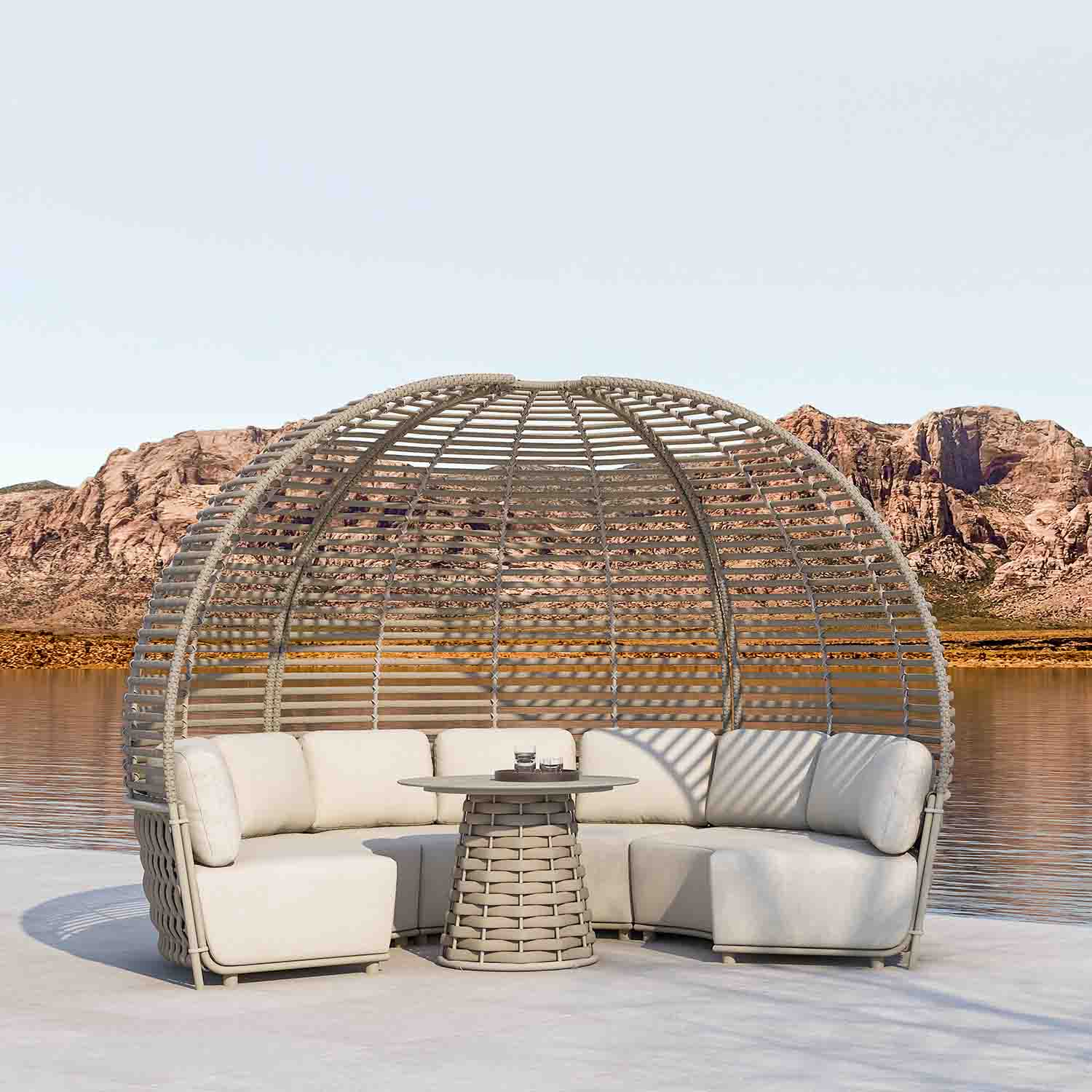 Lawson Outdoor Rope Round Table 90 cm - Image 9