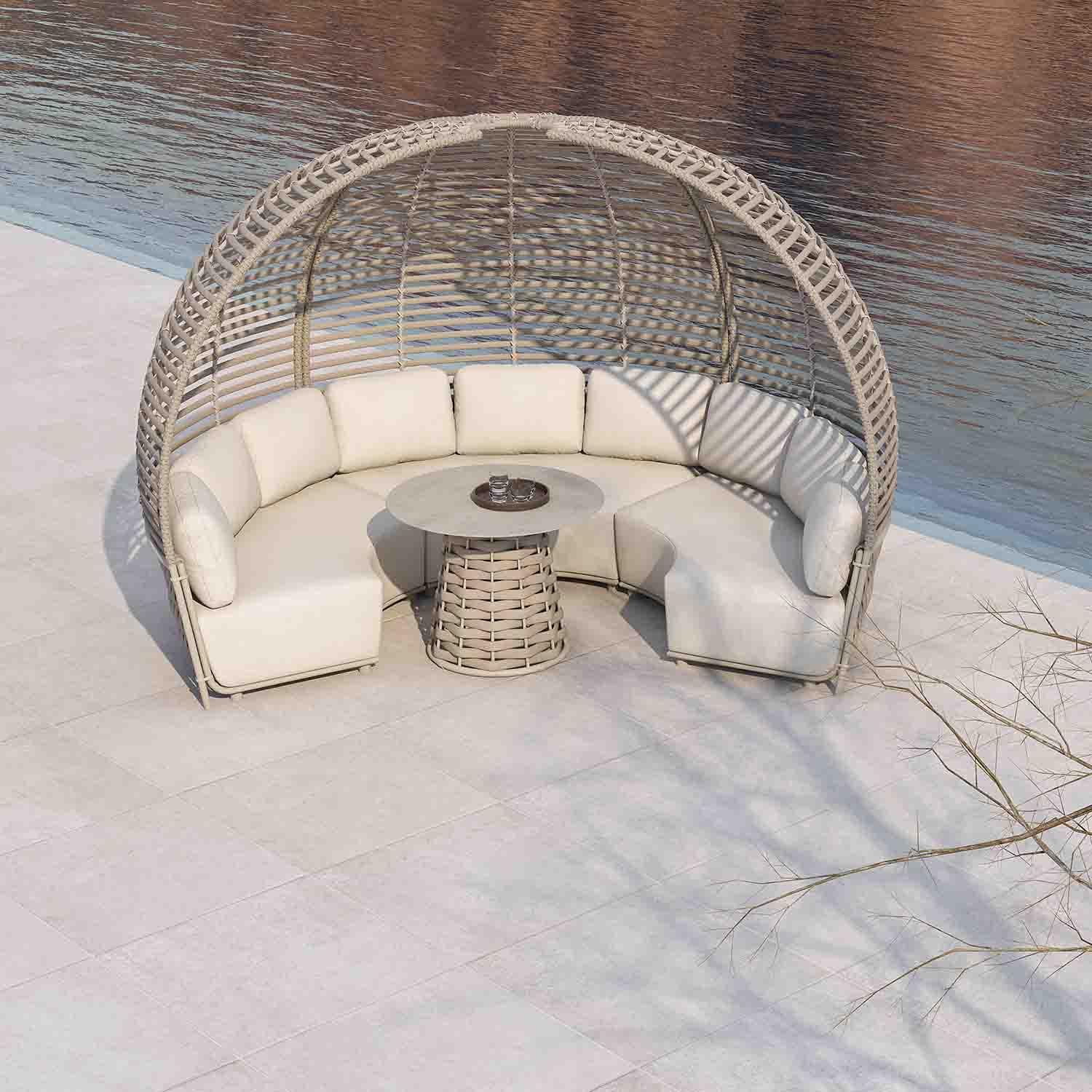 Lawson Outdoor Rope Round Table 90 cm - Image 8