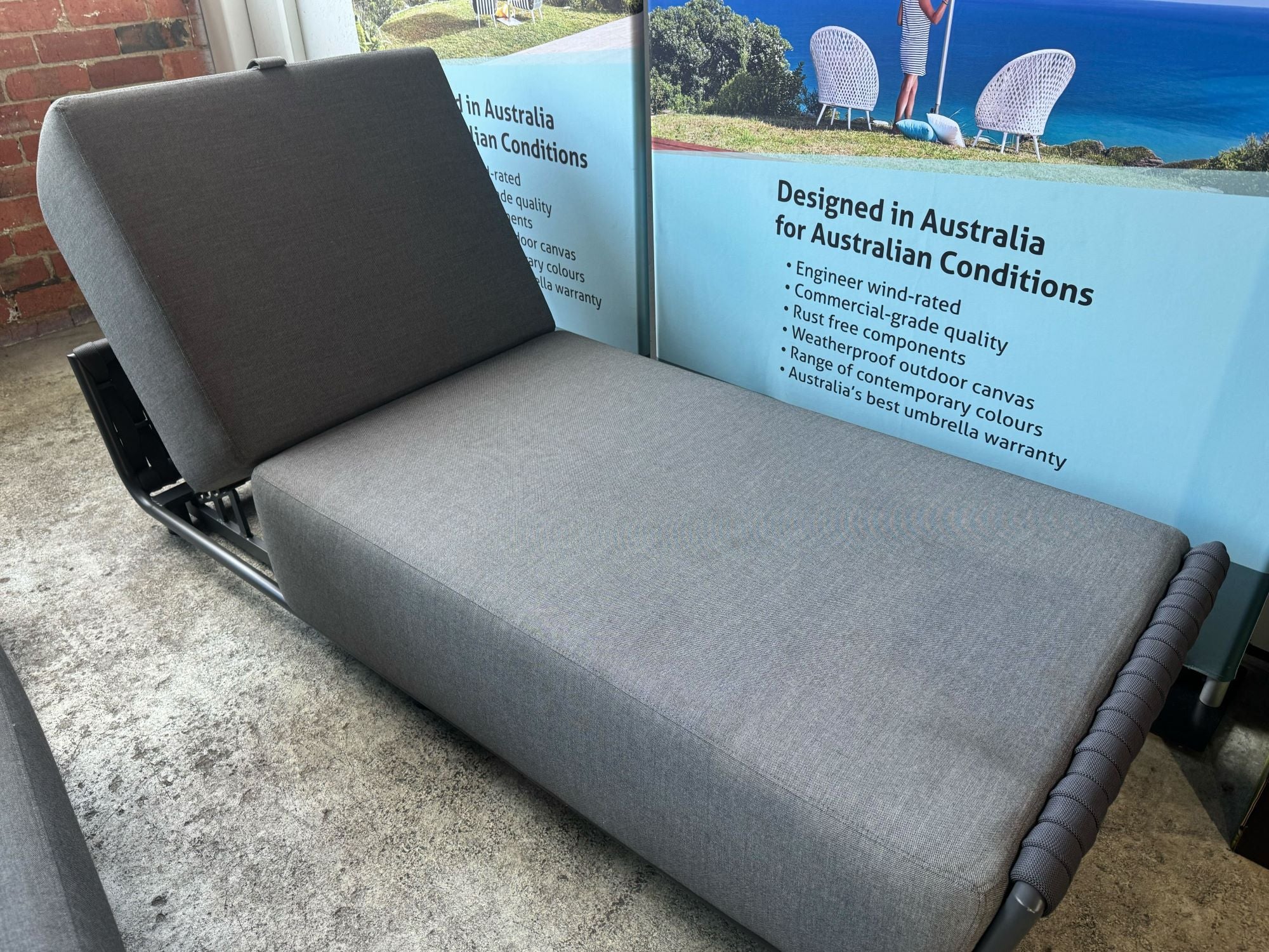 [Clearance] Lawson Outdoor Rope Sun Lounger at Moorabbin (MOR) VIC Store Only - Image 3