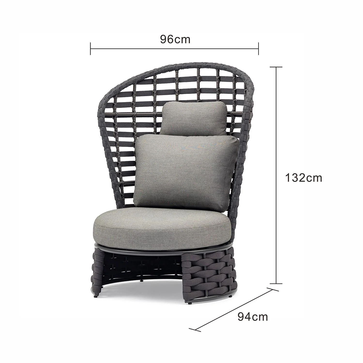 [Clearance] Lawson Rope Outdoor High-Back Leisure Chair at Pymble (PYM) NSW Store Only - Image 6