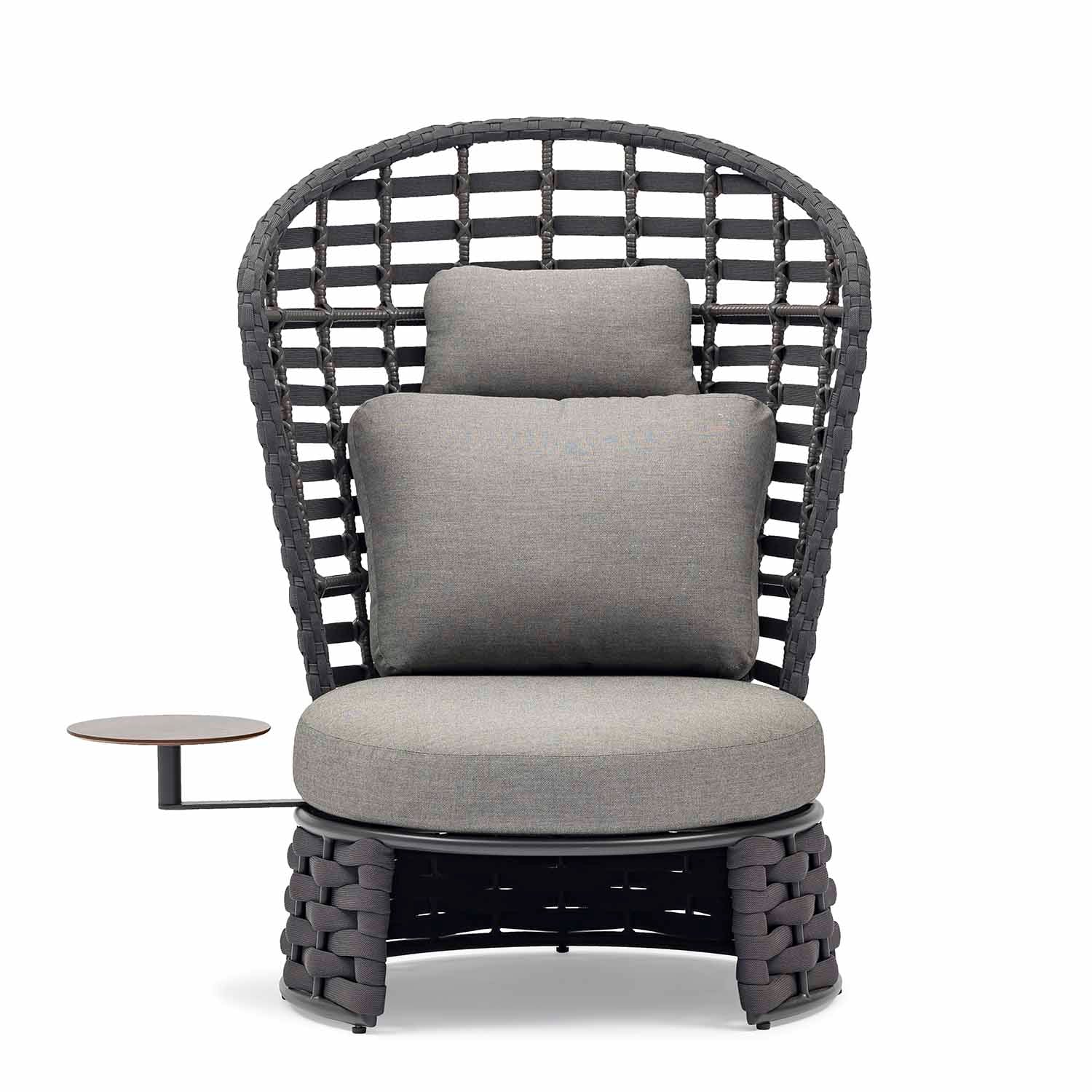 [Clearance] Lawson Rope Outdoor High-Back Leisure Chair with Round Side Table 30 cm at Moorabbin (MOR) and Nunawading (NWD) VIC Store Only