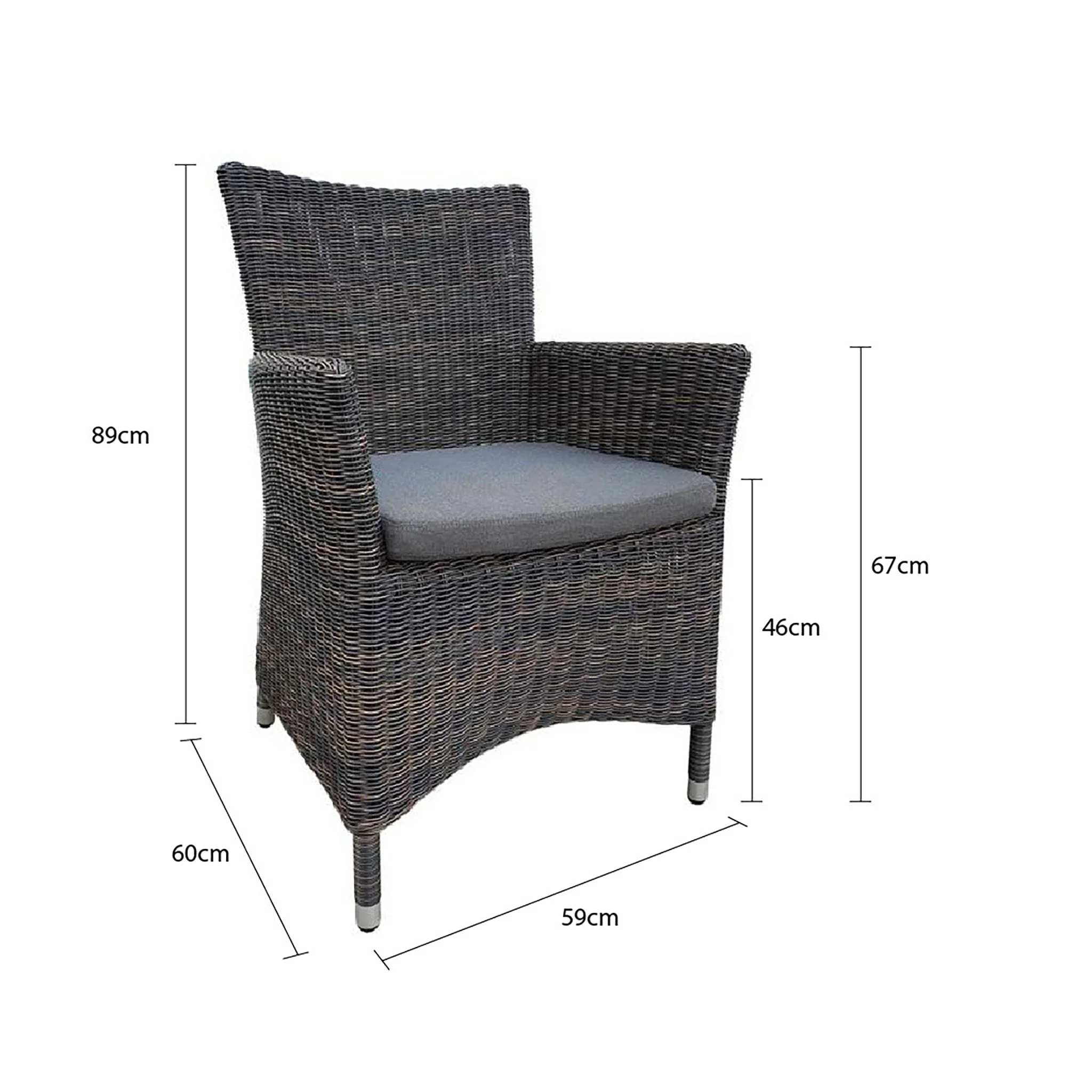 [Clearance] Liberty Outdoor Wicker Dining Chair at Fortitude Valley (FTV) QLD Store Only - Image 11